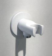 Eca Ankastre El Duşu Çıkış Dirseği Mat Beyaz 102199523C4 thumbnail 1