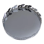 Canba G Krom Yuvarlak Tepsi 34 cm - 2