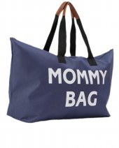SEVBAGS MOMMY BAG BASKILI BEBEK BAKIM ÇANTASI ASTARLI - 2