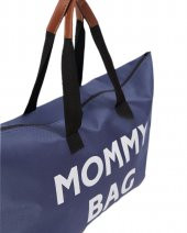 SEVBAGS MOMMY BAG BASKILI BEBEK BAKIM ÇANTASI ASTARLI - 5