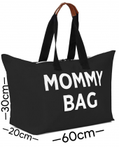Mommy Bag Siyah Çanta - Anne Bebek Bakım Çantası - 3