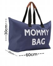 SEVBAGS MOMMY BAG BASKILI BEBEK BAKIM ÇANTASI ASTARLI - 6