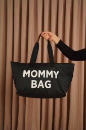 Mommy Bag Siyah Çanta - Anne Bebek Bakım Çantası - 6