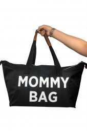 Mommy Bag Siyah Çanta - Anne Bebek Bakım Çantası - 7