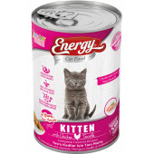 ENERGY TAVUKLU YAVRU ISLAK KEDİ MAMASI KONSERVE 400 GR - 1