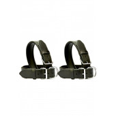 DESİNGSHOP 2li Deri Köpek Tasması 2,5x56 Cm Siyah dsg2215gz - 1