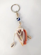 Anahtarlık Kötü Göz Nazar Kovucu Deniz Kabuklu Çanta Cüzdan Süsü thumbnail 1