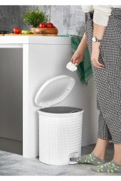 Örme 4 No Pedallı Çöp Kovası 25 Lt - 2