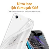 Gviewin iPhone SE 2020/7/8 Telefon Kılıfı White/Gold thumbnail 6