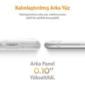 Gviewin iPhone SE 2020/7/8 Telefon Kılıfı White/Gold thumbnail 7