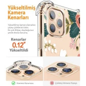 Gviewin iPhone 11 Pro Max Telefon Kılıfı Petite Flowers/Pink - 4