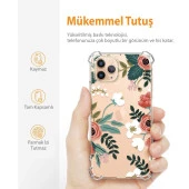 Gviewin iPhone 11 Pro Max Telefon Kılıfı Petite Flowers/Pink - 8
