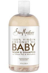 Shea Moisture Baby 100 Saf Hindistan Cevizi Yağlı Bebek Şampuanı 384ML - 1