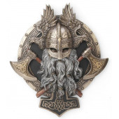WISE Veronese Serisi-Wise Mitoloji & Tarih-VIKING IKIZ BALTA VALHALLA DUVAR-23*5*27 CM. - 1