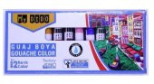 Guaj Boya 12 Renk x 9 Ml Su Bazlı Tüp 1 Paket Mydido Guaj Boya 12 li - 2