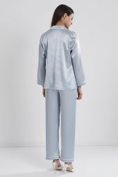 Saten Biyeli Pijama Takımı - 4