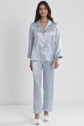 Saten Biyeli Pijama Takımı - 2