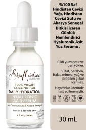 Shea Moisture 100 Saf Hindistan Cevizi Yağlı Günlük Nemlendirici Hyaluronik Asit Yüz Serumu 30ML thumbnail 1
