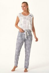 Büyük Desenli 2li Pijama Takım thumbnail 2
