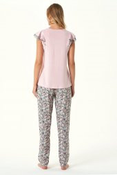 Karışık Çiçek Baskılı 2li Pijama Takımı thumbnail 1