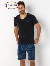 Kısa Kollu Erkek Pijama Takımı - 4