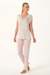 Melanj Kalpli 2li Pijama Takımı thumbnail 2