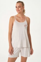 Baskılı Sabahlıklı Şortlu Takım thumbnail 3