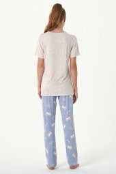 Uyku Gözlük Baskılı 2pijama Takımı thumbnail 1