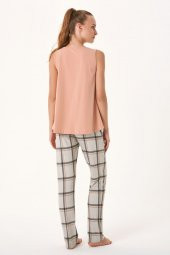 Ekose Atletli Pijama Takımı - 1