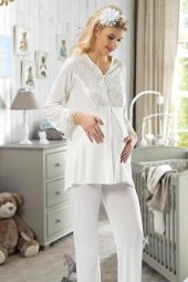 Lohusa Ekru Pijama Takımı - 2