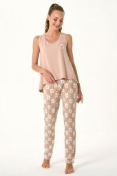 Kedi Baskılı Pijama Takımı - 2