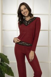 Termal Dantelli Pijama Takım - 2
