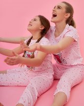 Pembe Çocuk Pijama Takım - 2