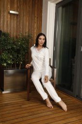 Modal Dantelli Pijama Takım - 1