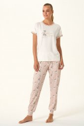 Baskılı Pijama Takımı - 2