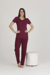 Arka Alt Üst Dantelli Pijama Takım - 2