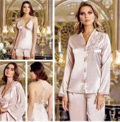 SATEN GECELİK SABAHLIK TAKIM thumbnail 1