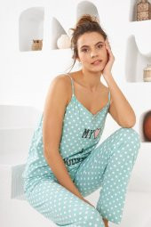 Puantiyeli My Is Yours Askılı Pijama Takım - 3