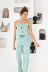 Puantiyeli My Is Yours Askılı Pijama Takım - 4
