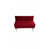 SIRTLI SANDIKLI PUF BENCH BANK JOSEPİNE KOLTUK SEÇENEKLİ 60X40 CM EBATLI PLASTİK AYAKLI - 1