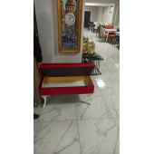 SIRTLI SANDIKLI PUF BENCH BANK JOSEPİNE KOLTUK SEÇENEKLİ 60X40 CM EBATLI PLASTİK AYAKLI - 4