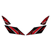 GP Kompozit Honda PCX 125 2021-2024 Uyumlu Artçı Ayak Pad Kırmızı - 6
