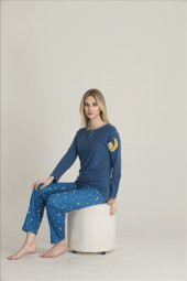 Modal Uzun Kollu Pijama Takım - 2