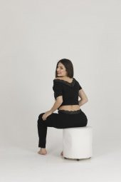 Arka Alt Üst Dantelli Pijama Takım thumbnail 1