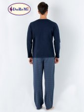 Prussian Blue Erkek Pijama Takımı - 3