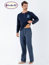 Prussian Blue Erkek Pijama Takımı - 4