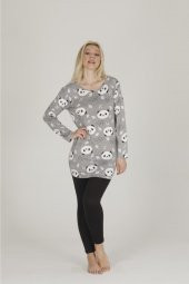 Panda Desenli Termal Kadın Pijama Takımı - 2
