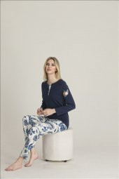 Modal Uzun Kollu Pijama Takım - 1