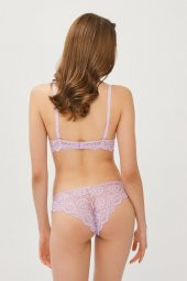 Kadın Bordo Destekli Balenli Dantel Sütyen Takım 122T_DOLU thumbnail 3