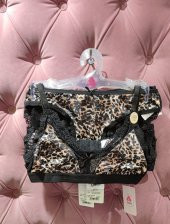 Leopar Bralet Sütyen Takım - 1